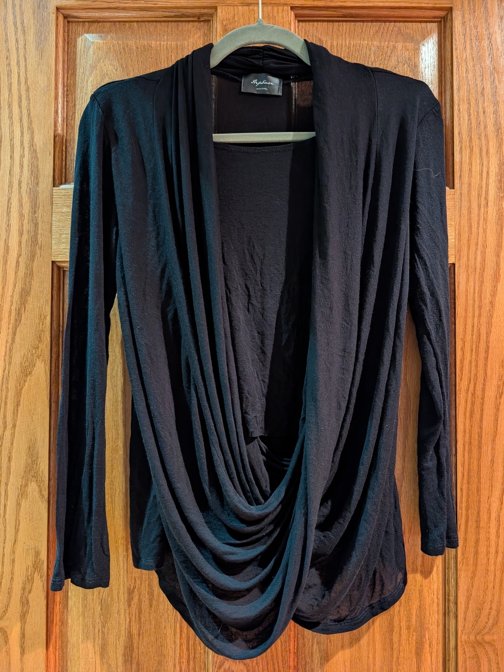 Black Draped Top